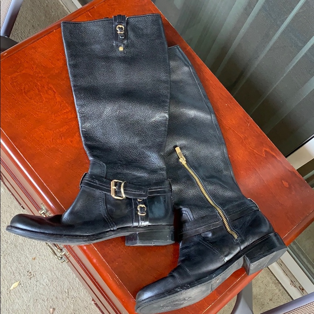 Vince Camuto leather riding boots